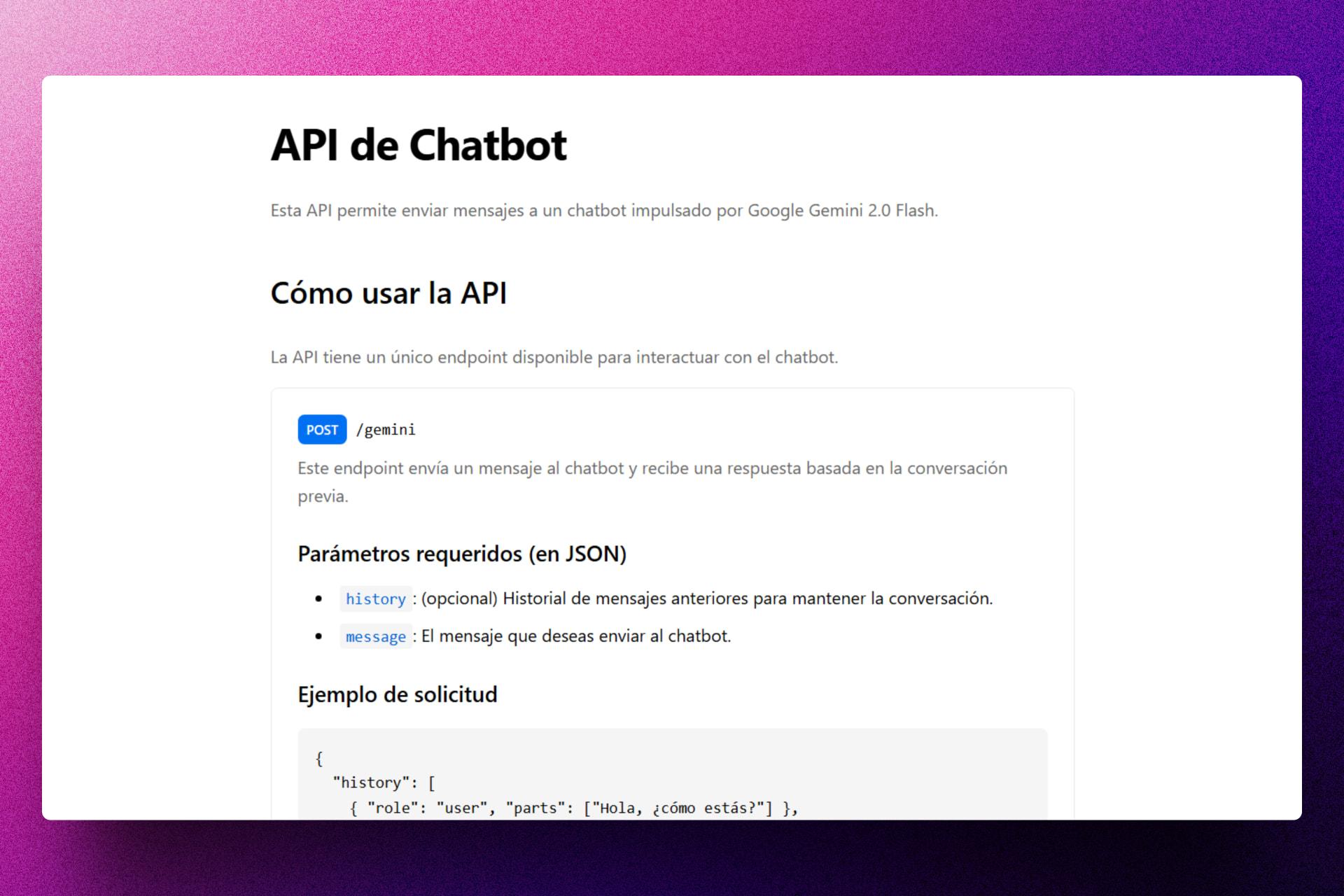 ChatBot API